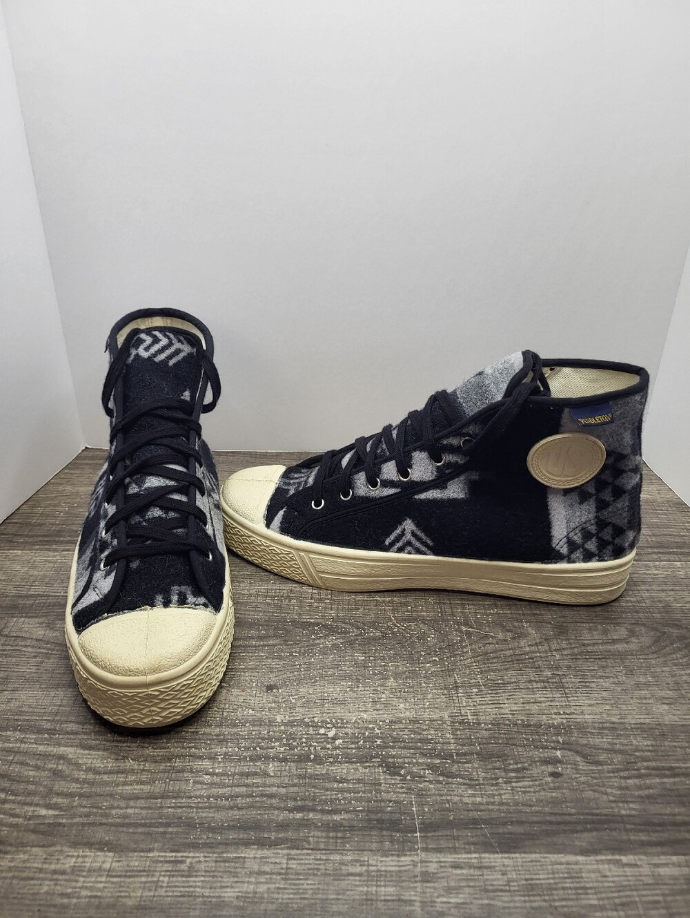 Pendleton X US Rubber Co High Tops Sneakers Mens 43EU 10 US Wool Discontinued